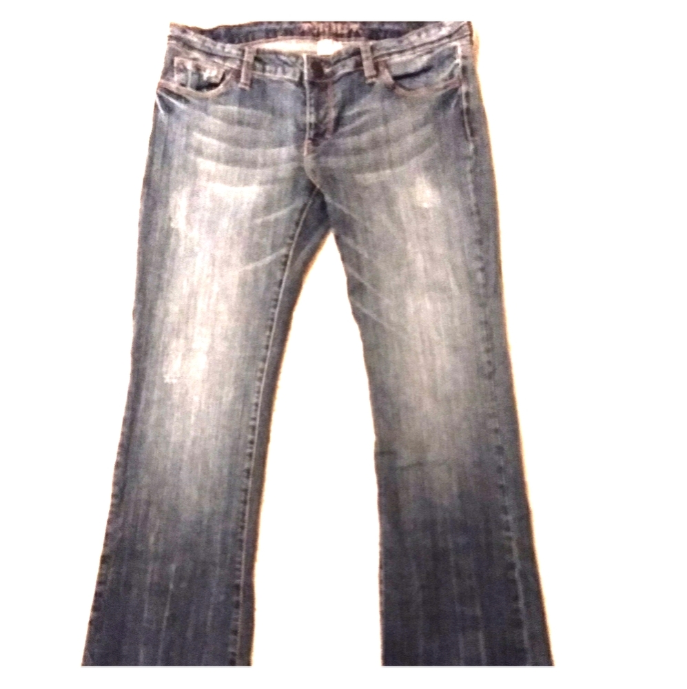 Distressed jeans